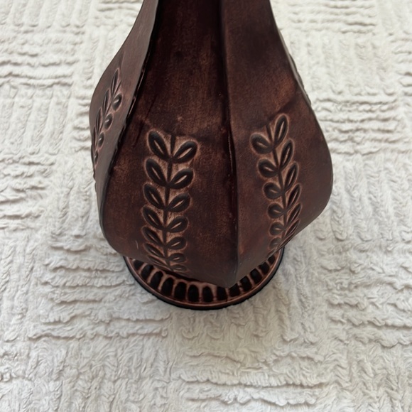 Metal decorative vase, Embossed Metal Floral Decorative Vase,  home decor - Picture 10 of 16